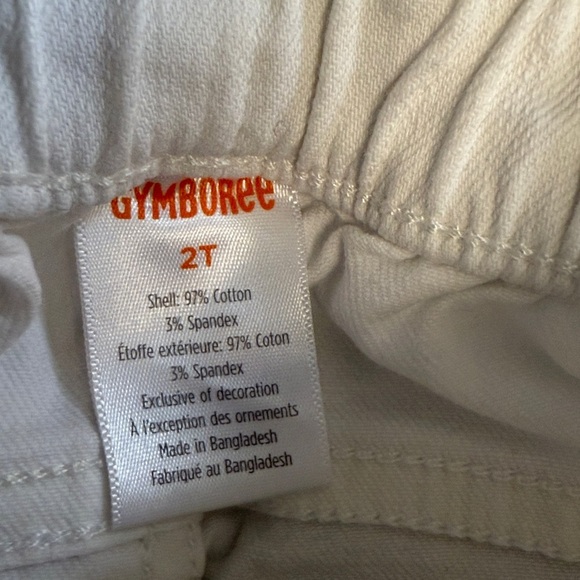 Gymboree - White Kids' Jeans with Embroidered sealife design - Picture 4 of 5